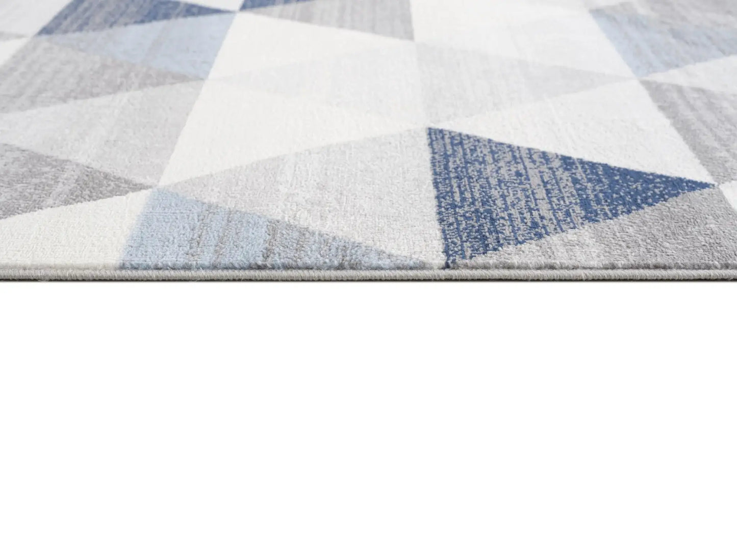 4' X 6' Navy Blue Geometric Diamond Area Rug - Homeroots - Flyclothing LLC