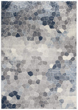 2' X 3' Navy Blue Cobblestone Pattern Scatter Rug - Homeroots - Flyclothing LLC