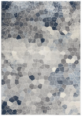 2' X 6' Navy Geometric Area Rug - Homeroots - Flyclothing LLC
