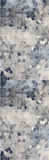 2' X 8' Navy Blue Cobblestone Pattern Runner Rug - Homeroots