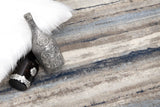 2' X 3' Blue And Beige Distressed Stripes Scatter Rug - Homeroots - Flyclothing LLC
