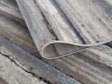 2' X 3' Blue And Beige Distressed Stripes Scatter Rug - Homeroots - Flyclothing LLC