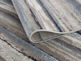 2' X 6' Blue And Beige Distressed Stripes Area Rug - Homeroots