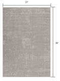2' X 3' Modern Gray Distressed Scatter Rug - Homeroots - Flyclothing LLC