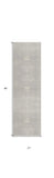 2' X 8' Modern Gray Distressed Runner Rug - Homeroots