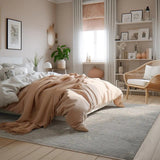 4' X 6' Modern Gray Distressed Area Rug - Homeroots
