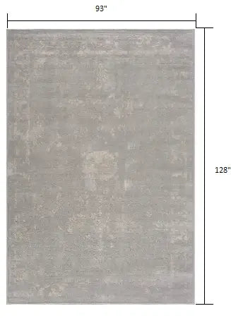 8' X 11' Modern Gray Distressed Area Rug - Homeroots - Flyclothing LLC