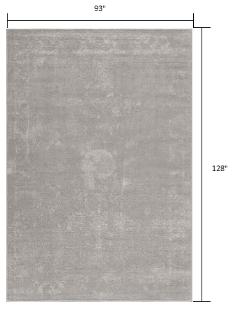 8' X 11' Modern Gray Distressed Area Rug - Homeroots - Flyclothing LLC