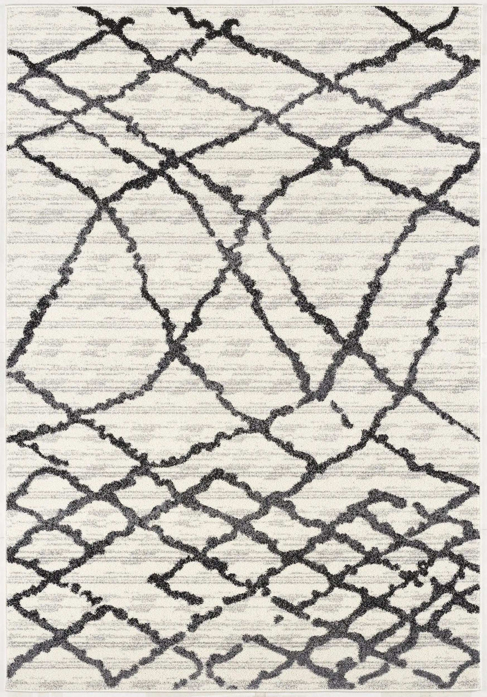 4' X 6' Gray And Black Modern Abstract Area Rug - Homeroots - Flyclothing LLC