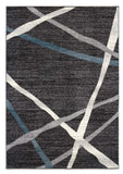 8' X 11' Distressed Black And Gray Abstract Area Rug - Homeroots - Flyclothing LLC