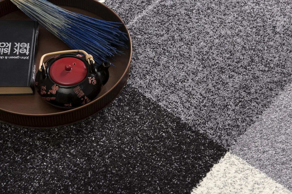 4' X 6' Gray Modern Geometric Area Rug - Homeroots - Flyclothing LLC