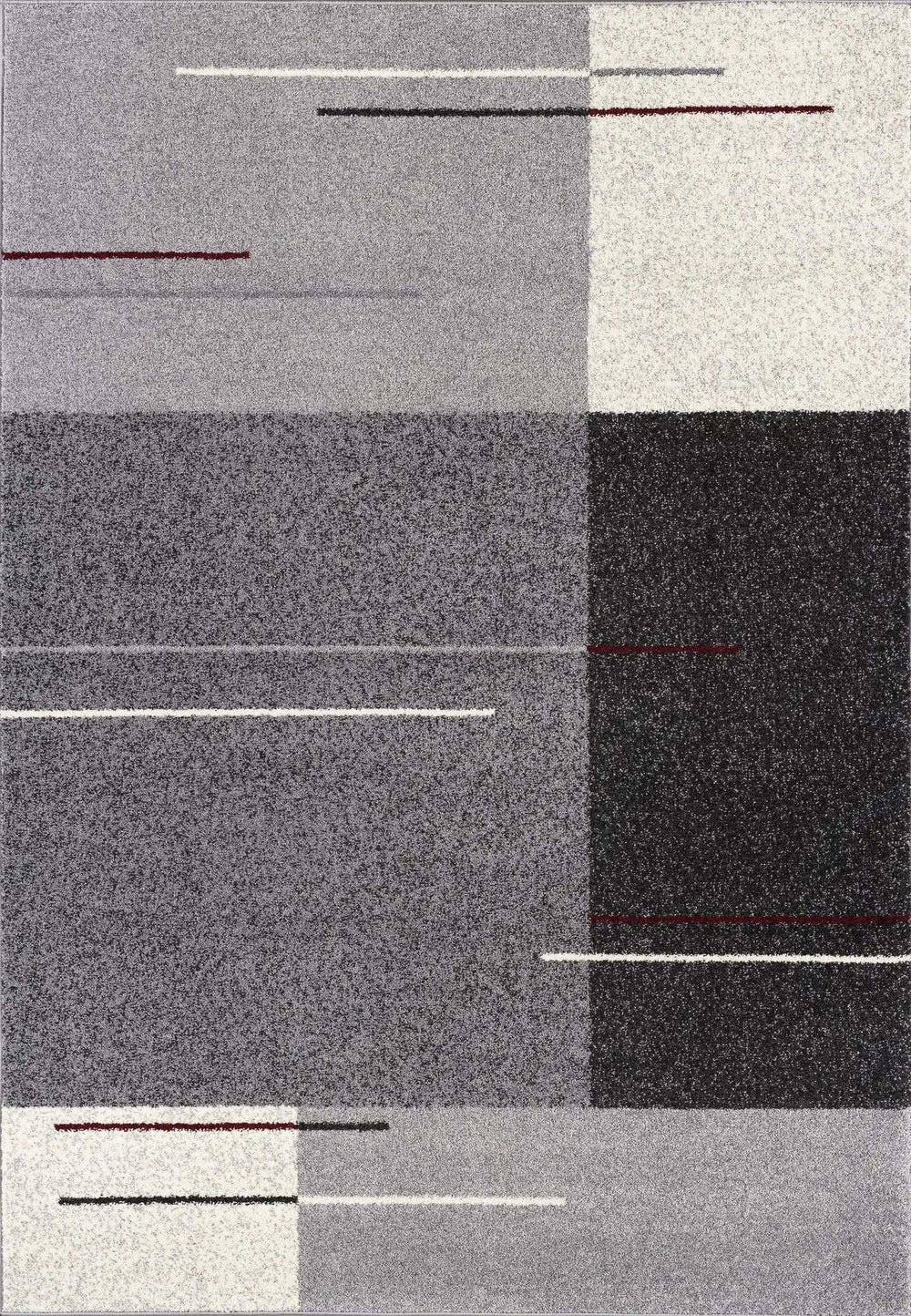 8' X 11' Gray Modern Geometric Area Rug - Homeroots - Flyclothing LLC