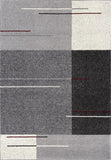 8' X 11' Gray Modern Geometric Area Rug - Homeroots
