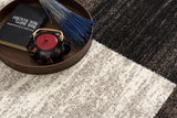 8' X 11' Brown And Beige Abstract Blocks Area Rug - Homeroots