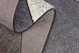 4' X 6' Grey Red Geometric Area Rug - Homeroots - Flyclothing LLC