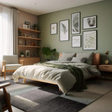 4' X 6' Gray Modern Geometric Area Rug - Homeroots