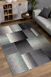 4' X 6' Gray Modern Geometric Area Rug - Homeroots