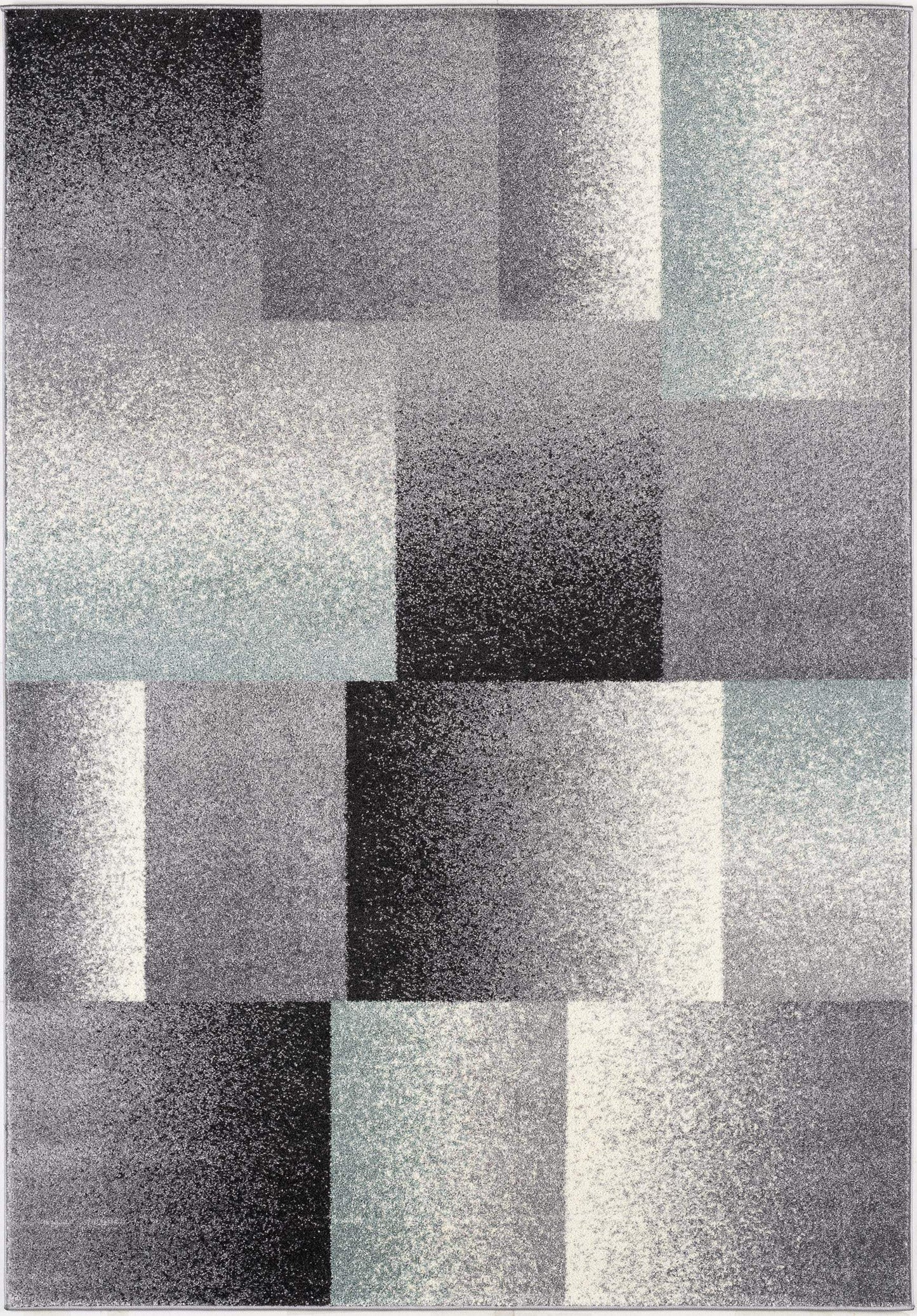 5' X 8' Gray Modern Geometric Area Rug - Homeroots - Flyclothing LLC