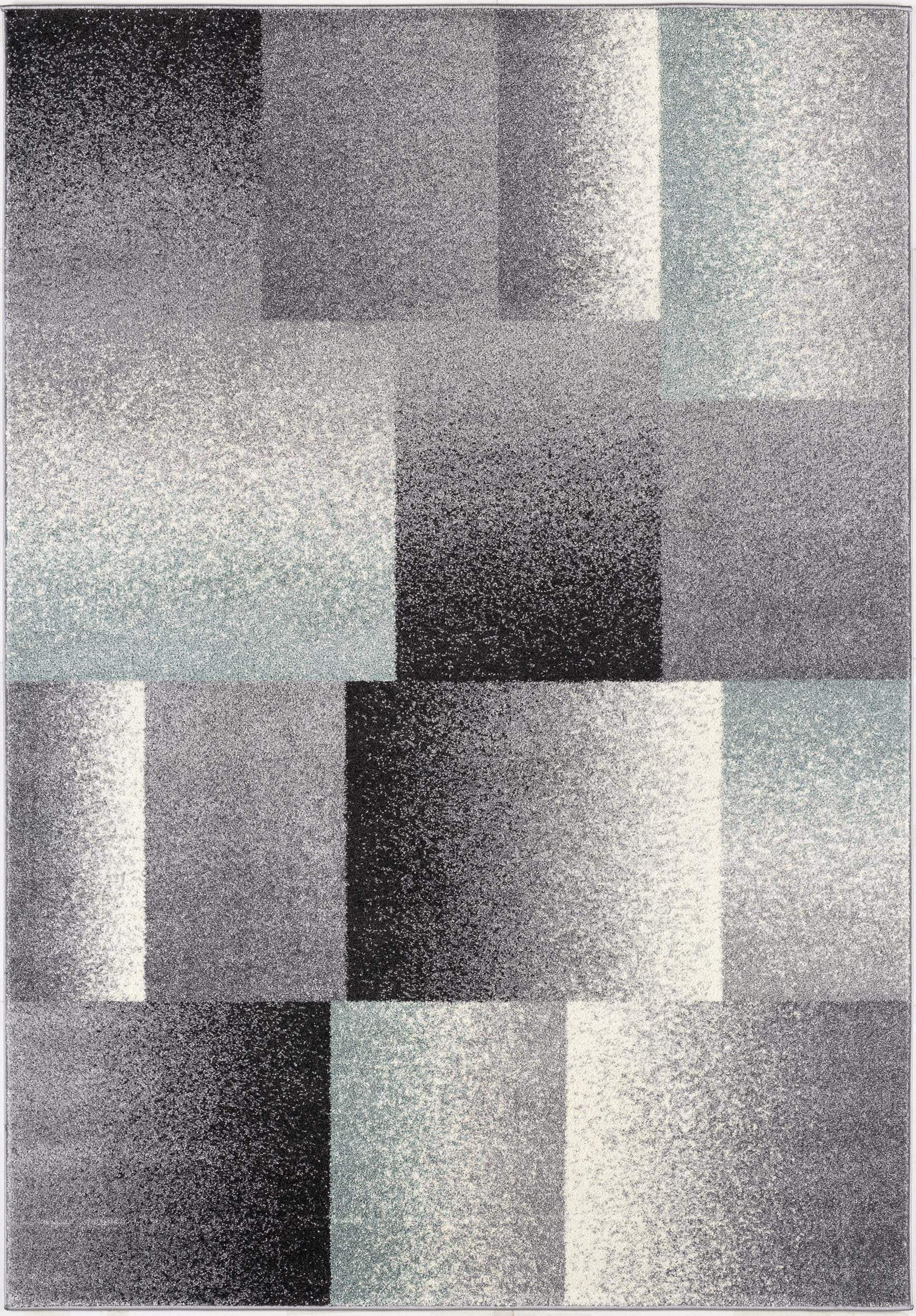 5' X 8' Gray Modern Geometric Area Rug - Homeroots - Flyclothing LLC
