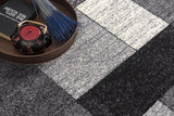 7' X 9' Gray Distressed Geometric Area Rug - Homeroots