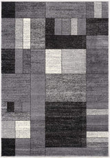 8' X 11' Gray Distressed Geometric Area Rug - Homeroots - Flyclothing LLC