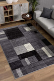 8' X 11' Gray Distressed Geometric Area Rug - Homeroots - Flyclothing LLC