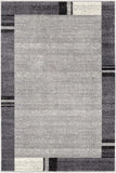 4' X 6' Gray Modern Bordered Area Rug - Homeroots - Flyclothing LLC