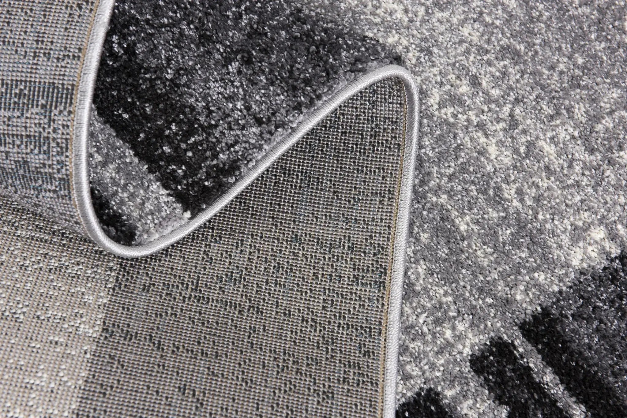 7' X 9' Gray Modern Bordered Area Rug - Homeroots - Flyclothing LLC
