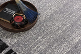 7' X 9' Gray Modern Bordered Area Rug - Homeroots - Flyclothing LLC