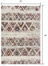 4' X 6' Cream Southwestern Area Rug - Homeroots - Flyclothing LLC