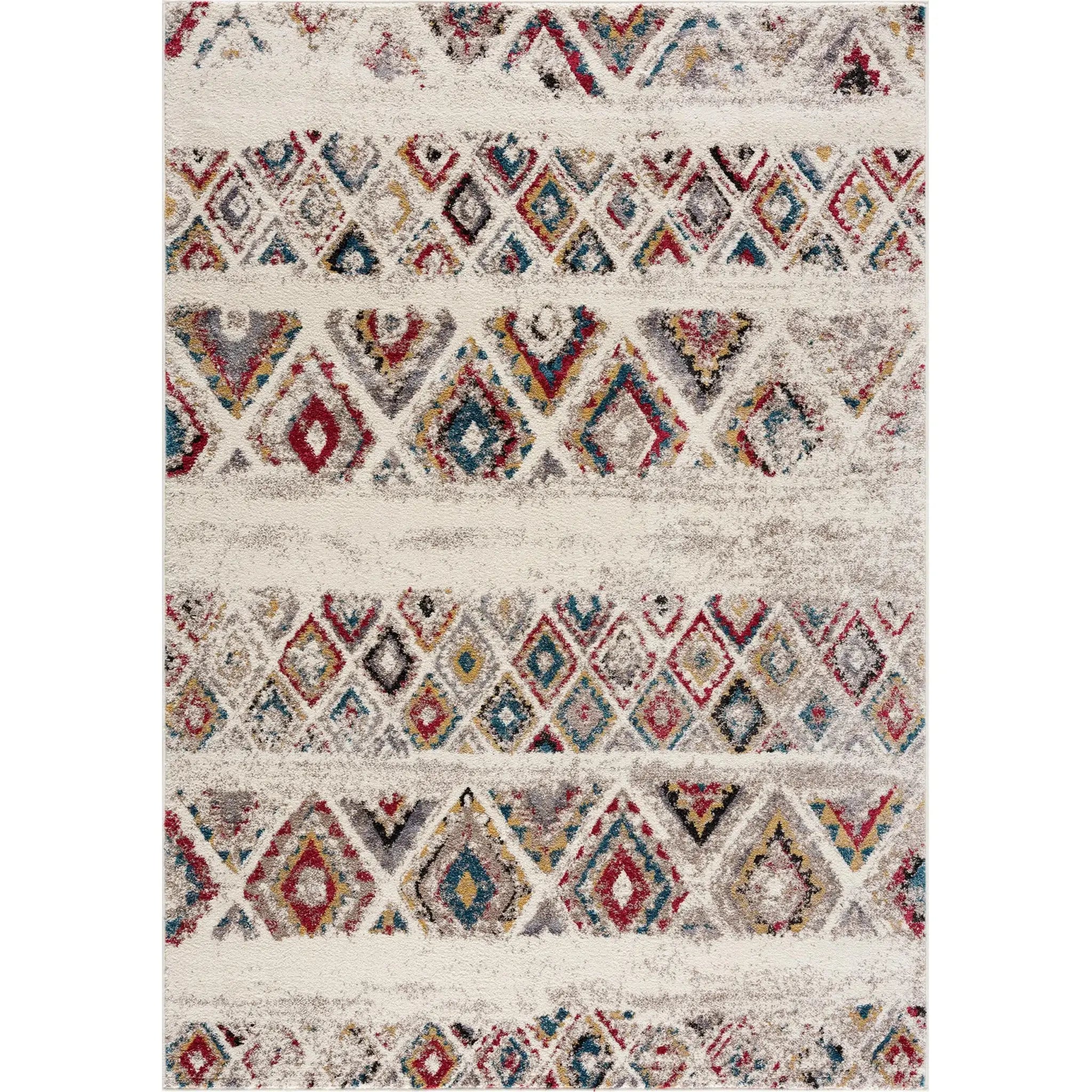 8' X 11' Cream Southwestern Area Rug - Homeroots - Flyclothing LLC