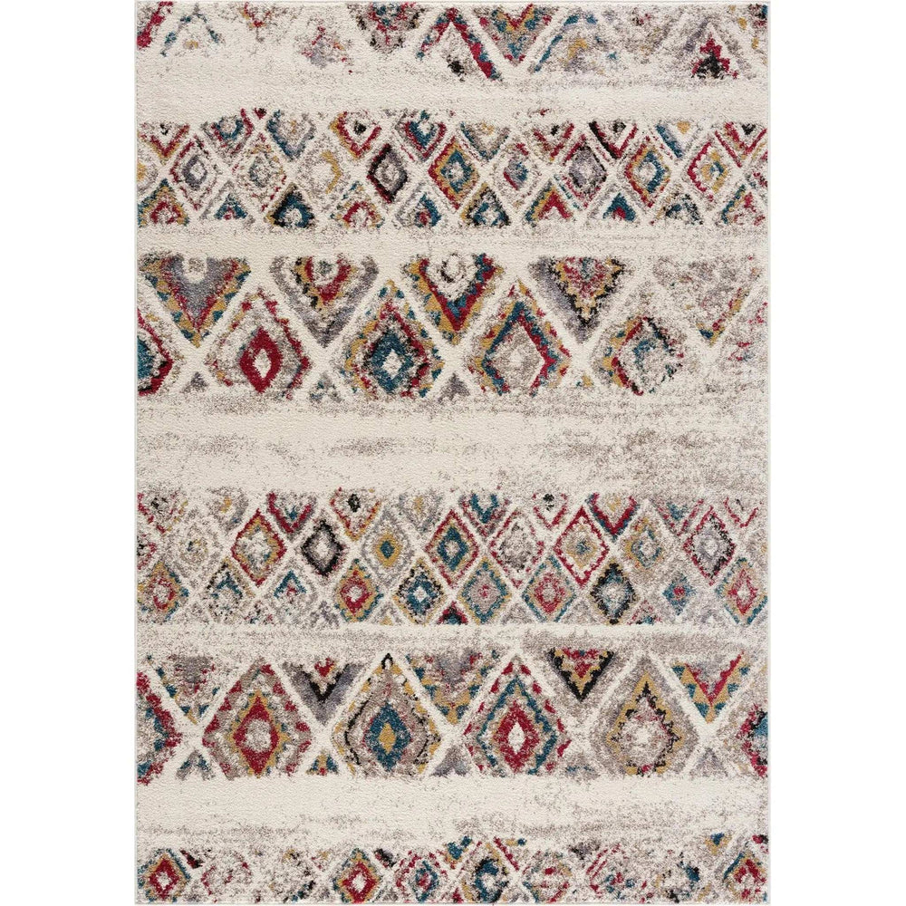 8' X 11' Cream Southwestern Area Rug - Homeroots - Flyclothing LLC