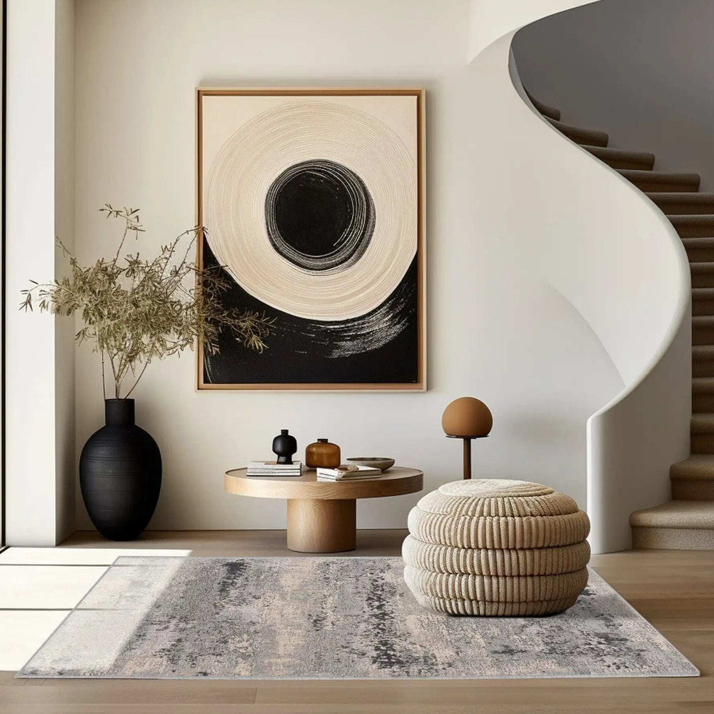 4' X 6' Gray Modern Abstract Area Rug - Homeroots - Flyclothing LLC