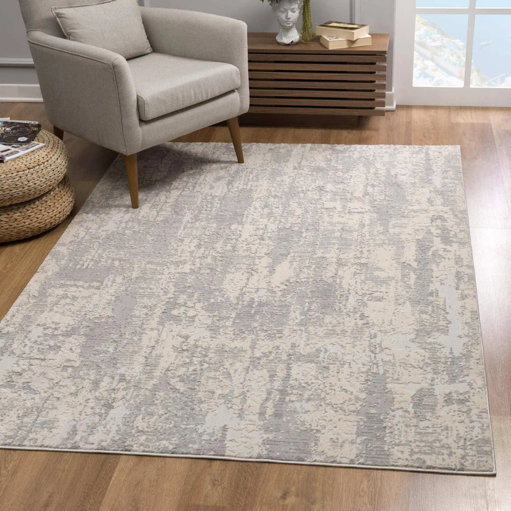 4' X 6' Gray Metro Modern Abstract Area Rug - Homeroots - Flyclothing LLC