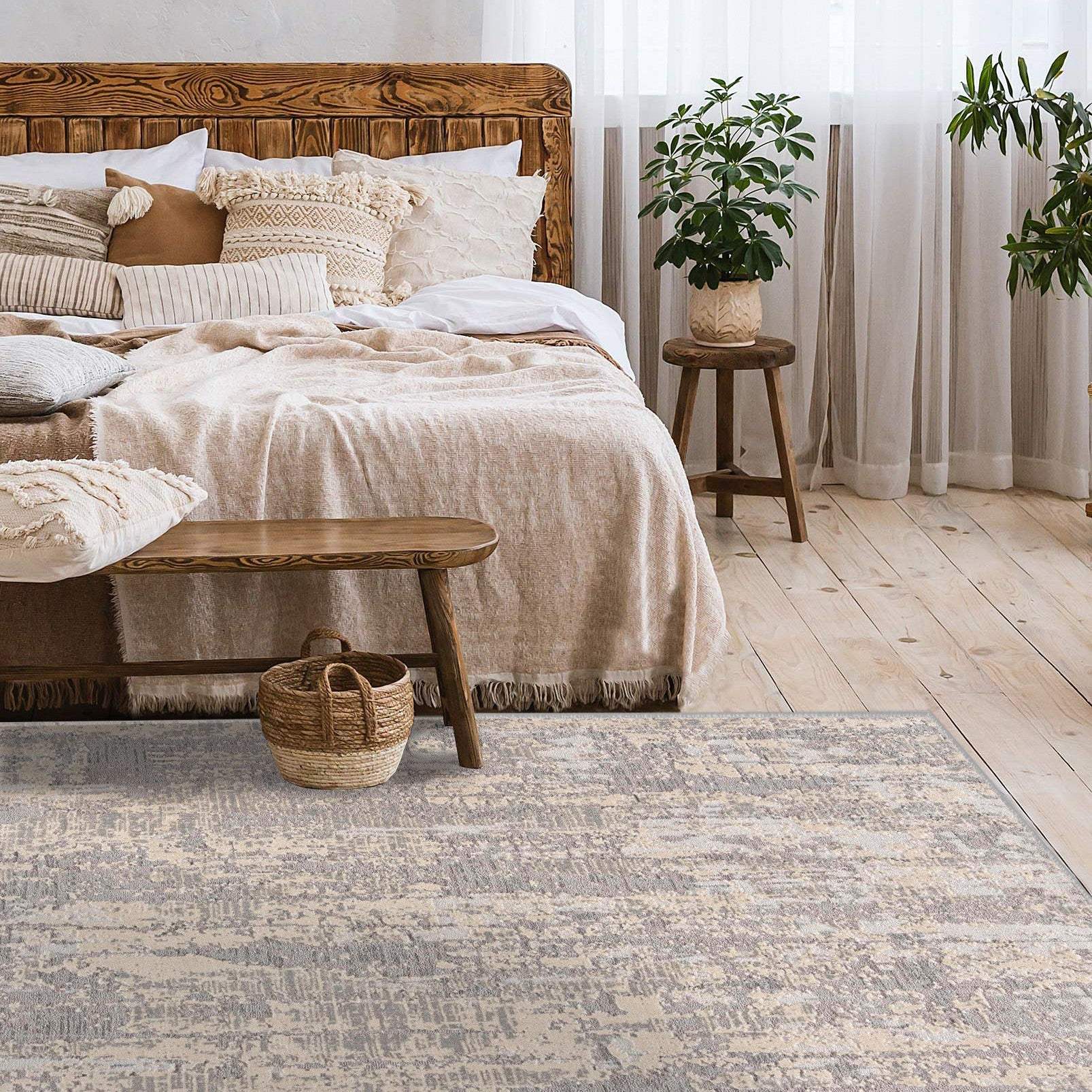4' X 6' Gray Metro Modern Abstract Area Rug - Homeroots - Flyclothing LLC