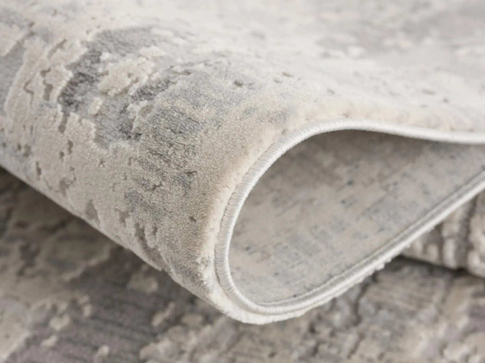 5' X 8' Grey Abstract Area Rug - Homeroots - Flyclothing LLC