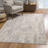 5' X 8' Grey Abstract Area Rug - Homeroots - Flyclothing LLC