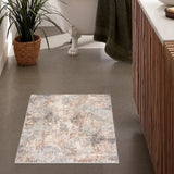 3' X 5' Beige Abstract Dhurrie Area Rug - Homeroots