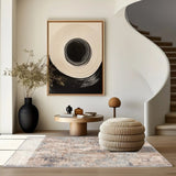 4' X 6' Beige And Ivory Abstract Area Rug - Homeroots