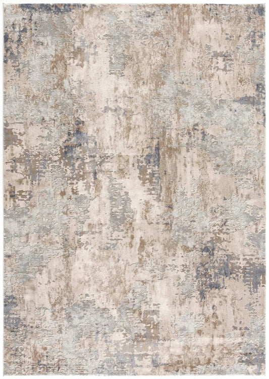 5' X 8' Beige And Ivory Abstract Area Rug - Homeroots - Flyclothing LLC