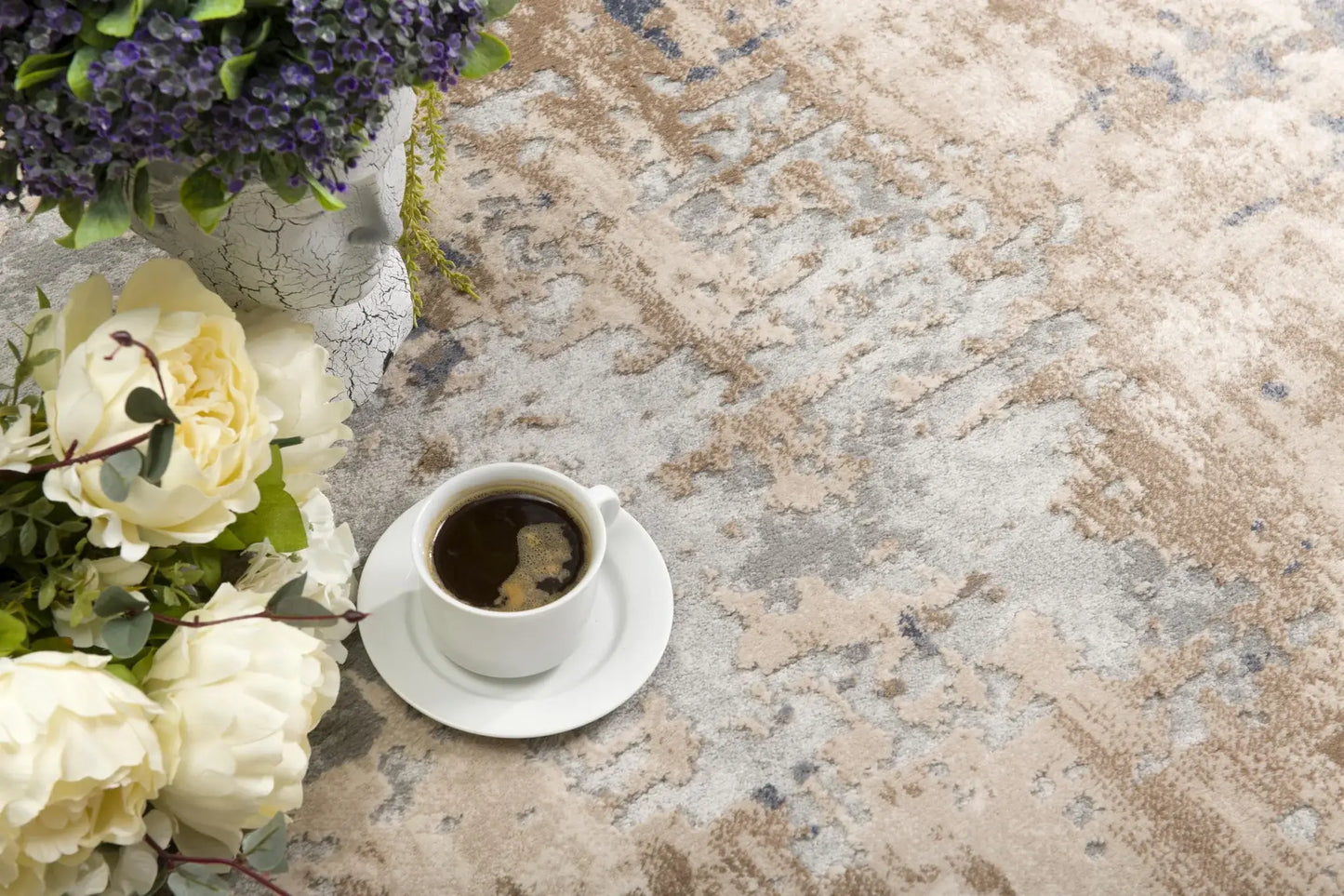 8' X 10' Beige Abstract Dhurrie Area Rug - Homeroots - Flyclothing LLC