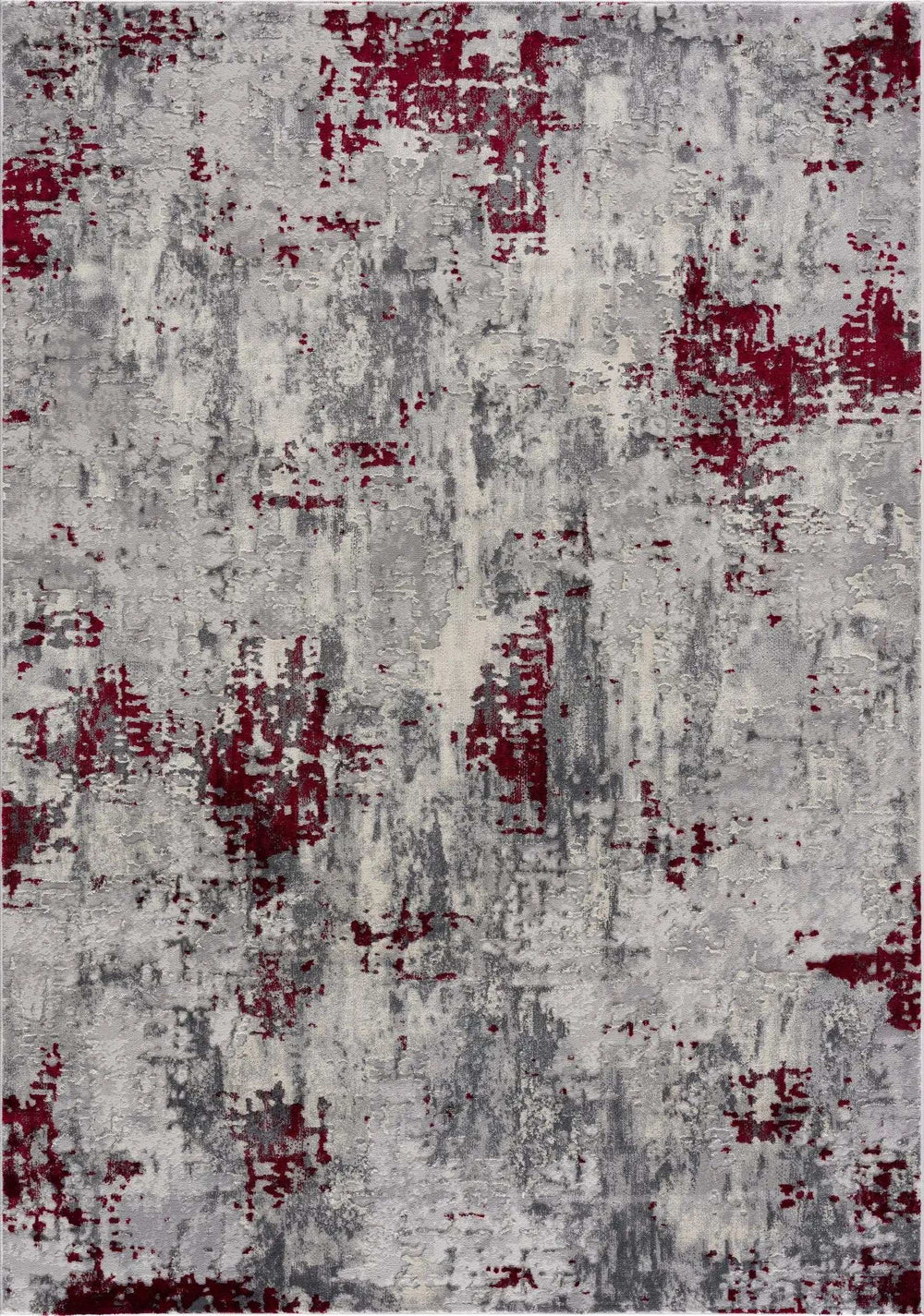 4' X 6' Red Abstract Dhurrie Area Rug - Homeroots - Flyclothing LLC