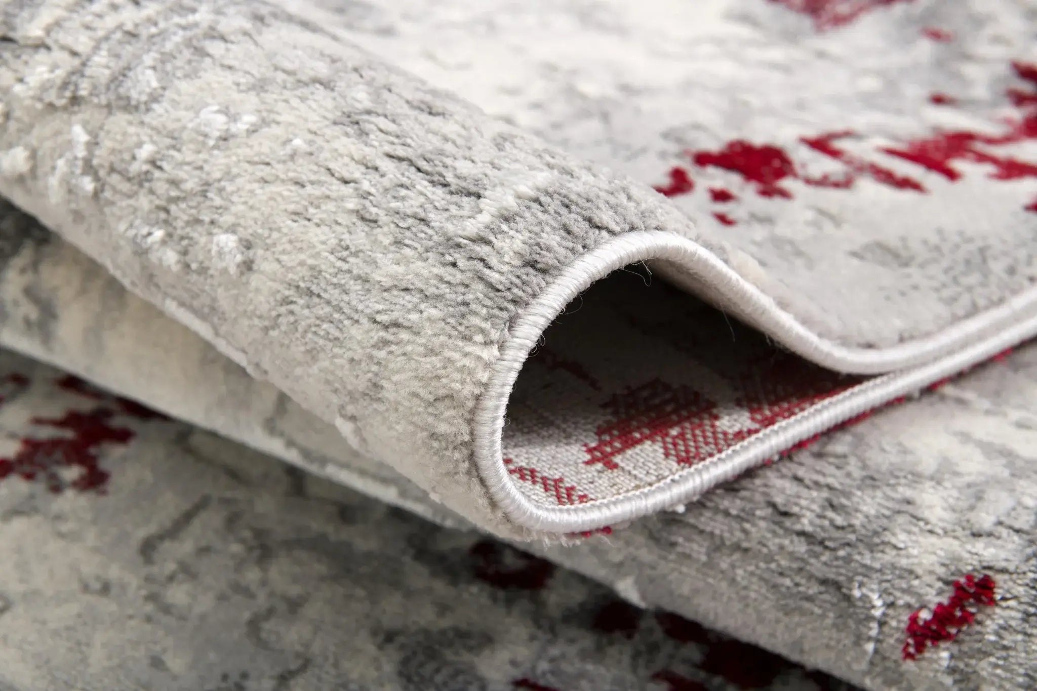 4' X 6' Red Abstract Dhurrie Area Rug - Homeroots - Flyclothing LLC
