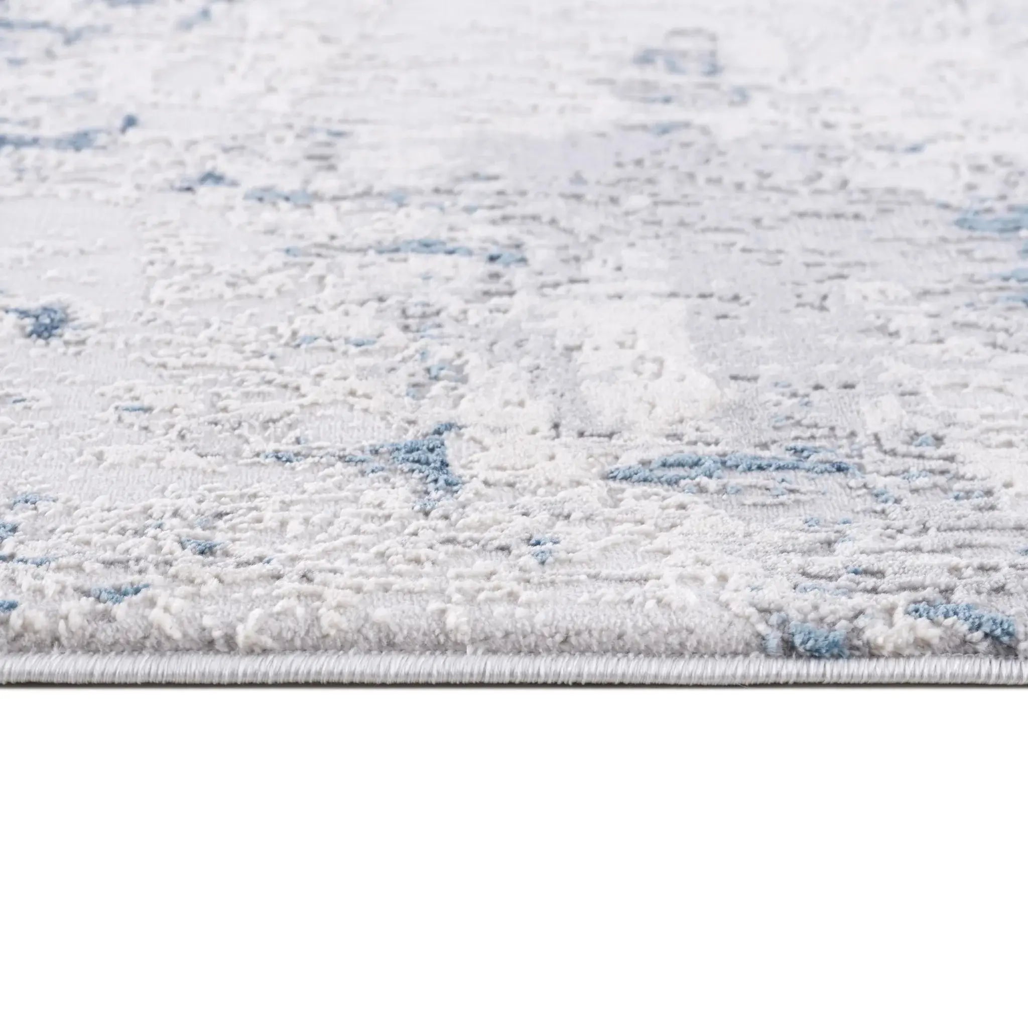 3' X 5' Blue And Ivory Abstract Strokes Area Rug - Homeroots - Flyclothing LLC