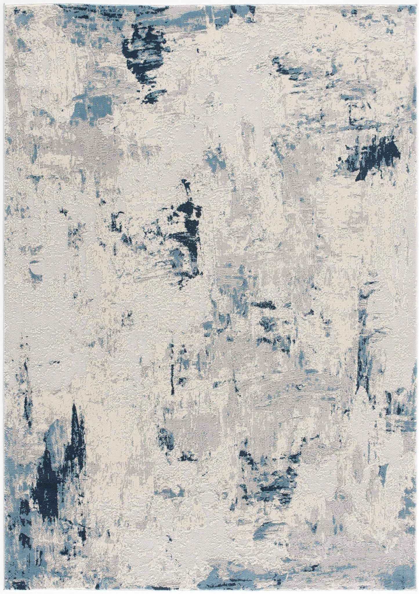 4' X 6' Blue Abstract Dhurrie Area Rug - Homeroots - Flyclothing LLC