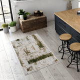 3' X 5' Green Abstract Dhurrie Area Rug - Homeroots - Flyclothing LLC
