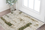 3' X 5' Green Abstract Dhurrie Area Rug - Homeroots - Flyclothing LLC