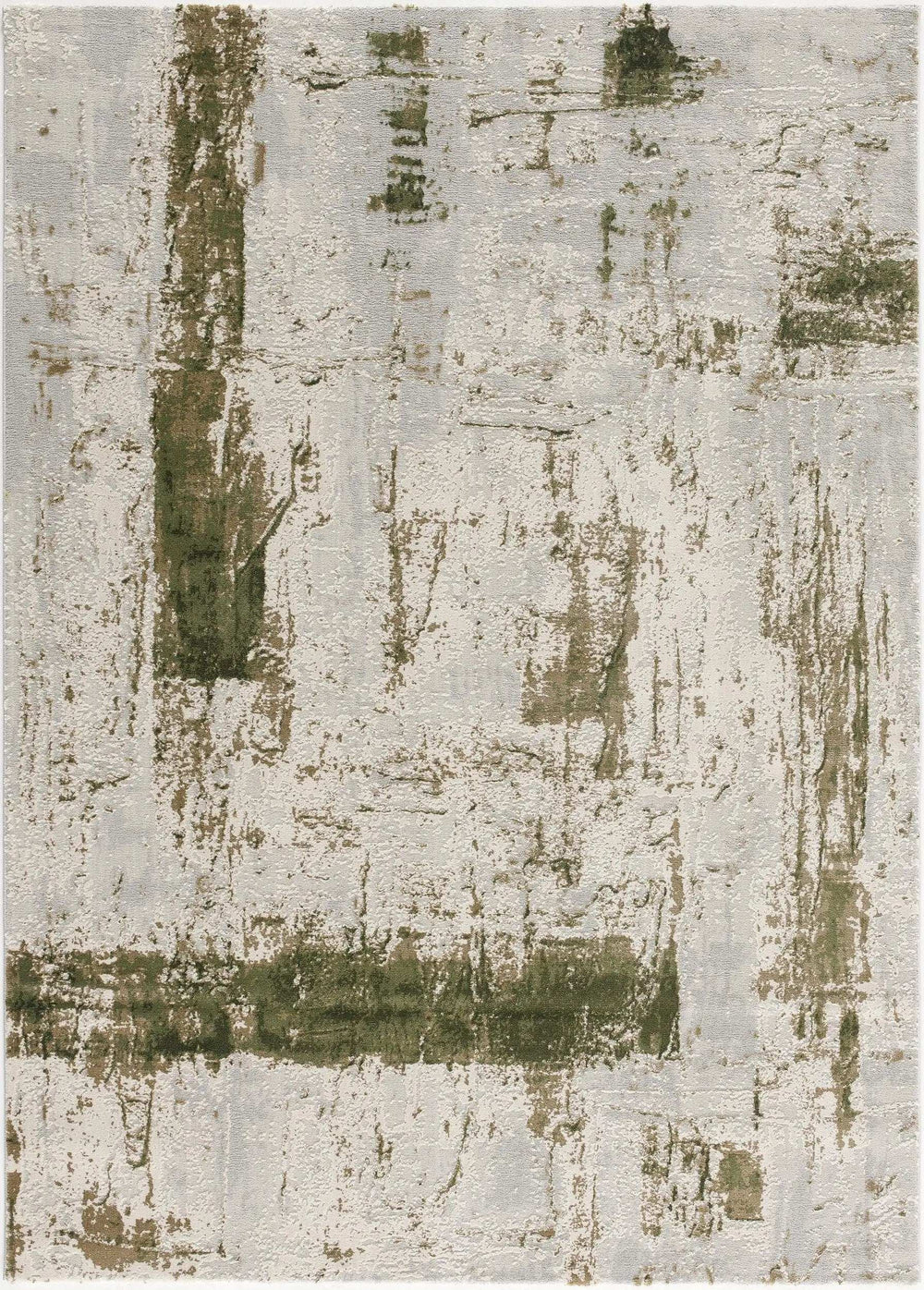 3' X 5' Green Abstract Dhurrie Area Rug - Homeroots - Flyclothing LLC