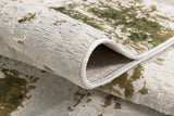4' X 6' Green Abstract Dhurrie Area Rug - Homeroots