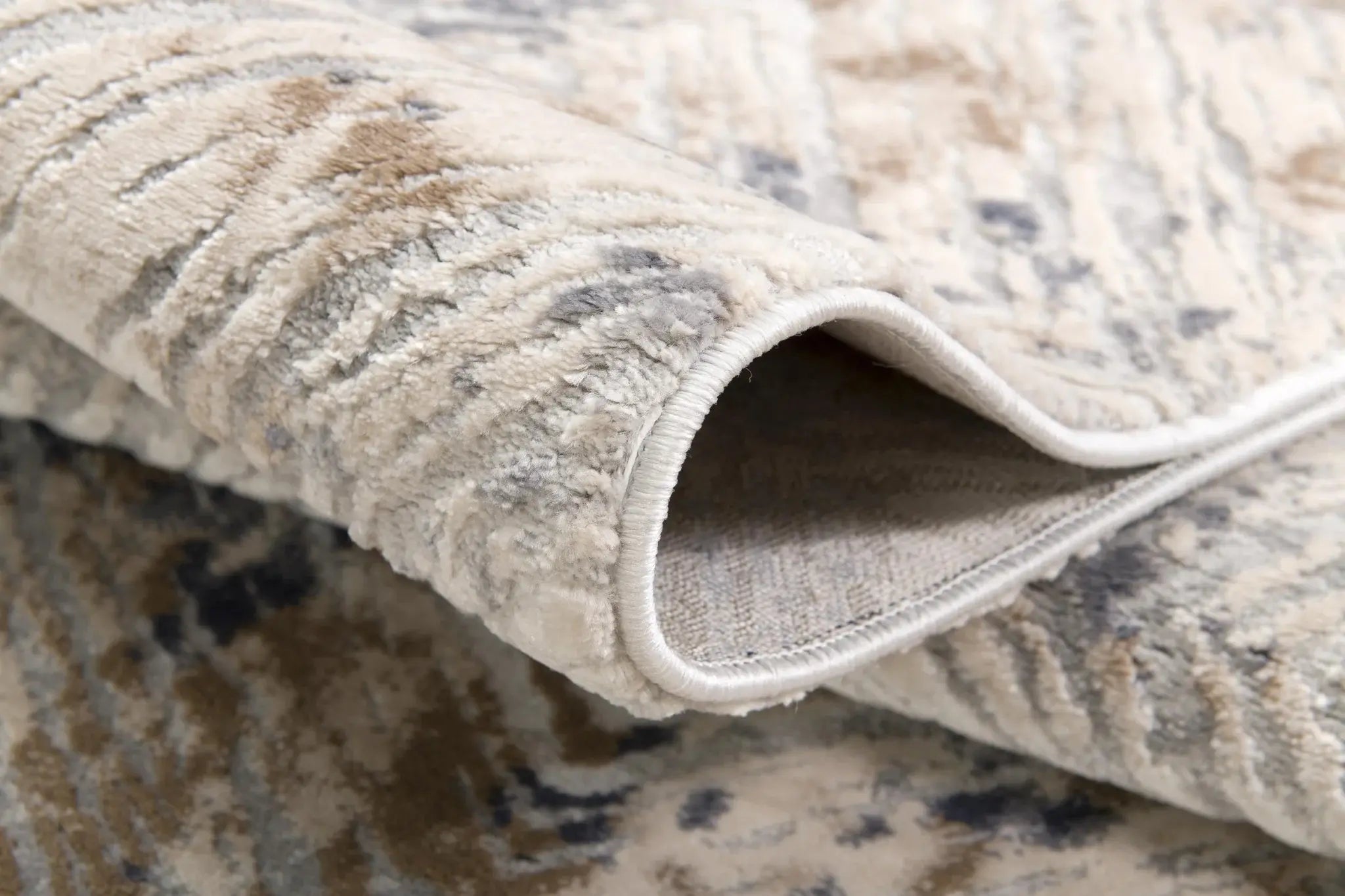 3' X 5' Beige Abstract Printed Area Rug - Homeroots - Flyclothing LLC